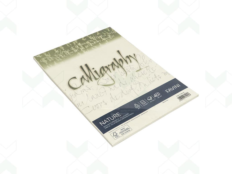 FAVINI Carta A4 Calligraphy Nature gr. 100/120 - 50 fogli PZ.5