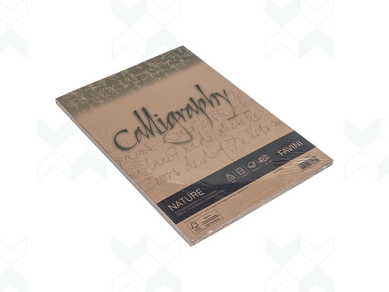 FAVINI Carta A4 Calligraphy Nature gr. 100/120 - 50 fogli PZ.5