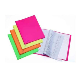 FAVORIT NEON Portalistino A4  in PPL 30 buste - colori vari PZ.4